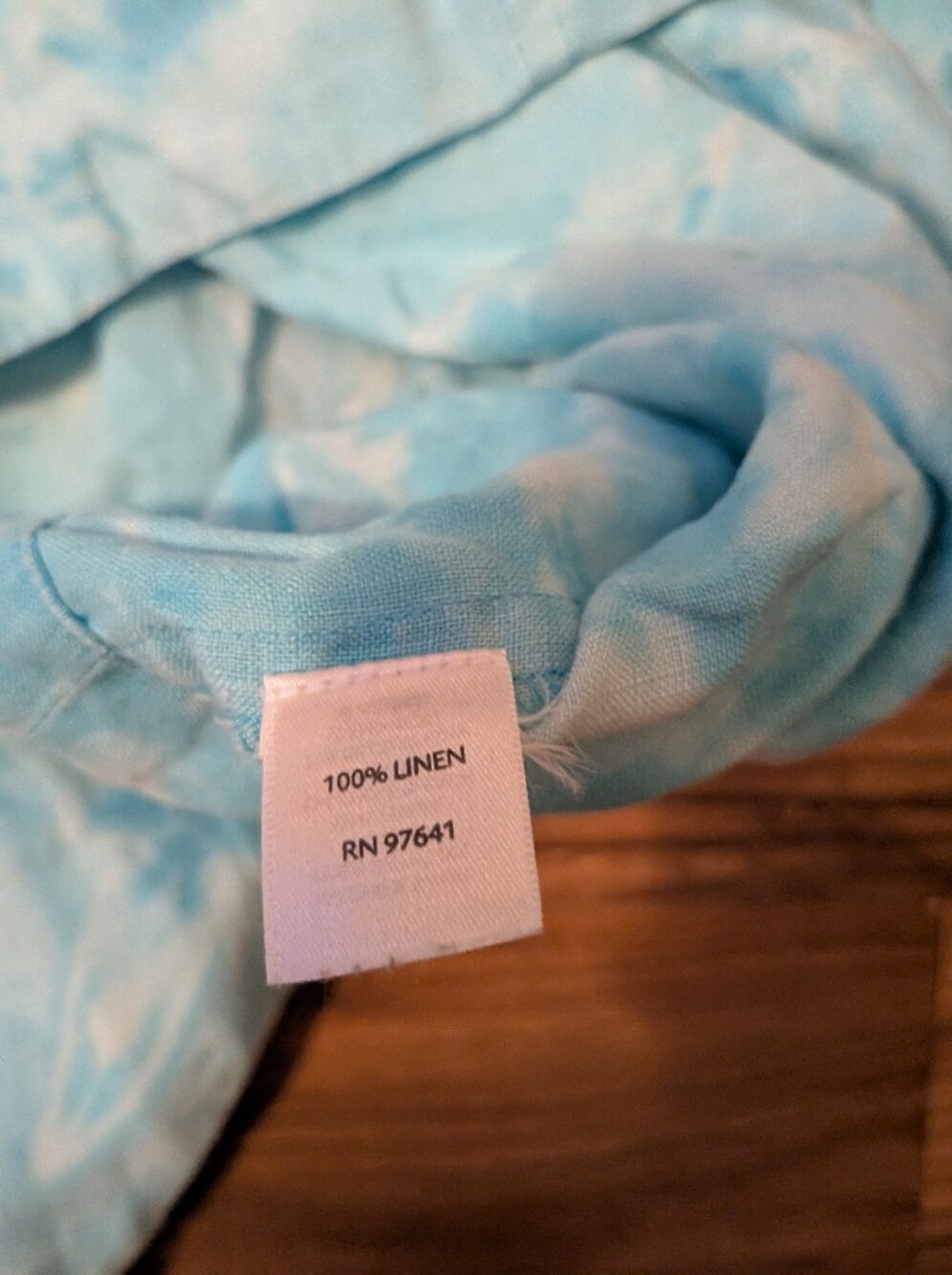 J.Jill Linen Dress Bleach Dyed With Pockets Size M - Picture 6 of 9
